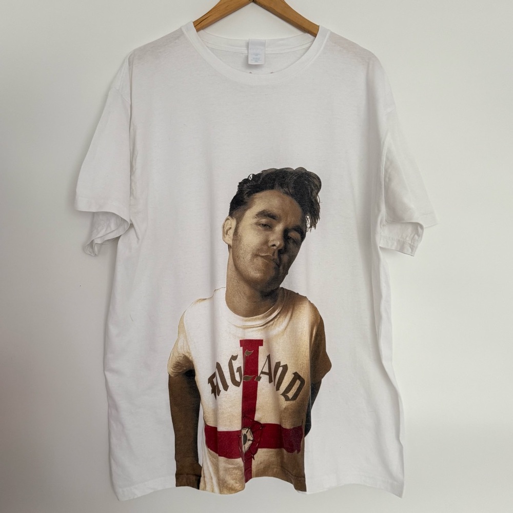 MORRISSEY GLAMOROUS GLUE ARTWORK 00’s Y2K T-SHIRT XL